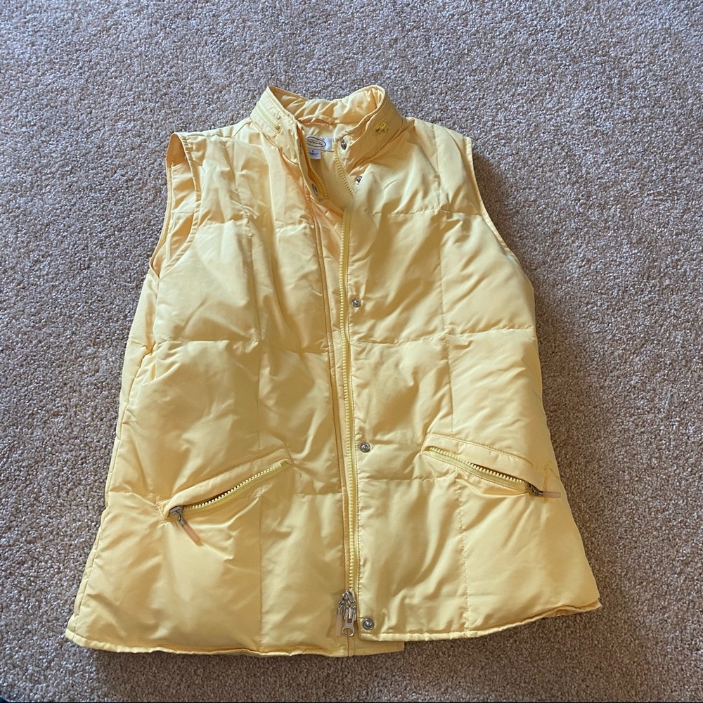 Yellow Puffer Vest